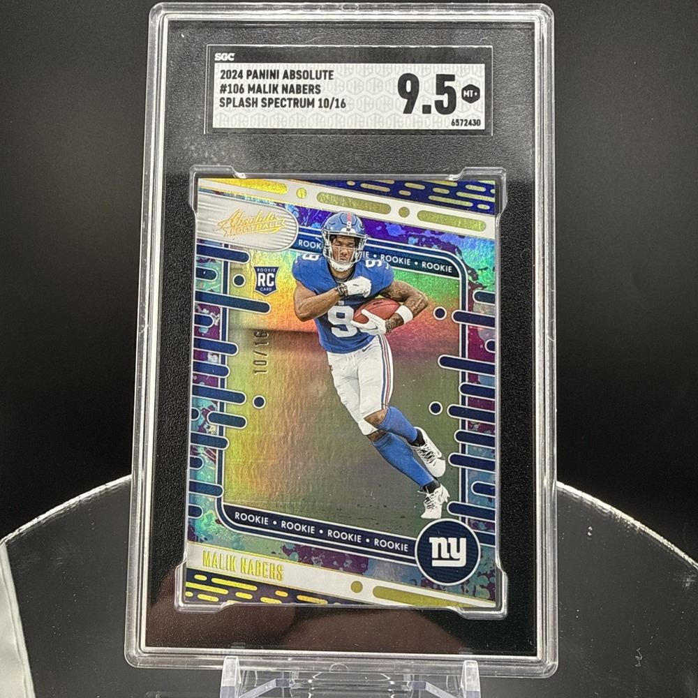2024 Panini Absolute - Rookies Malik Nabers #106 Splash Spectrum /16 (RC)